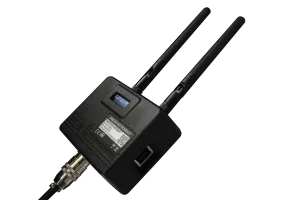 Receptor PHANTOM® Gateway 2.0 para sensores inalámbricos de monitoreo de condición, con dos antenas y montaje en riel DIN