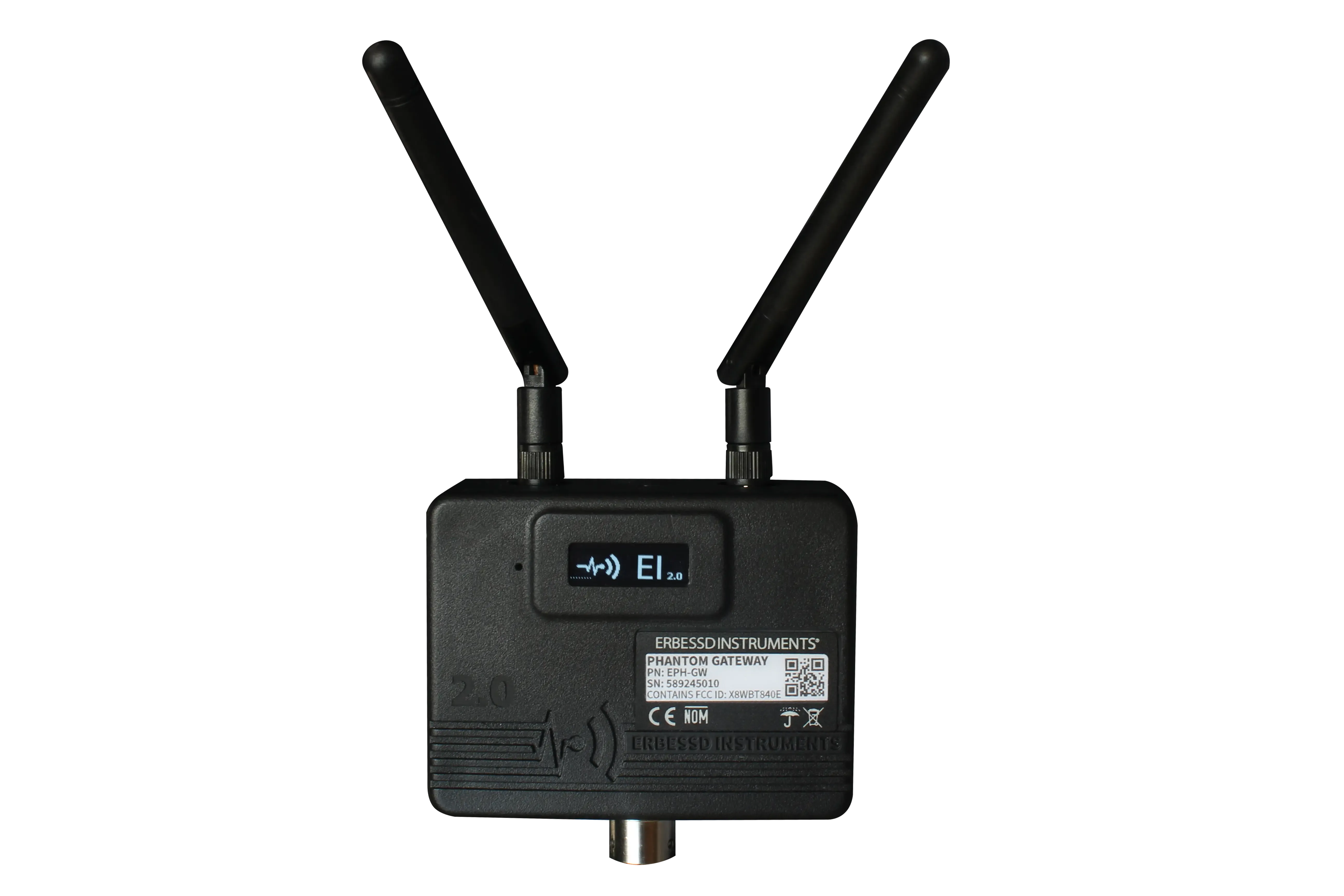 PHANTOM® Gateway 2.0, front view, with its two antennas