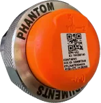 PHANTOM® Gen 4 triaxial vibration sensor, EPH-V83, with its stainless steel base and the ATEX and IECEx certificate numbers on the label