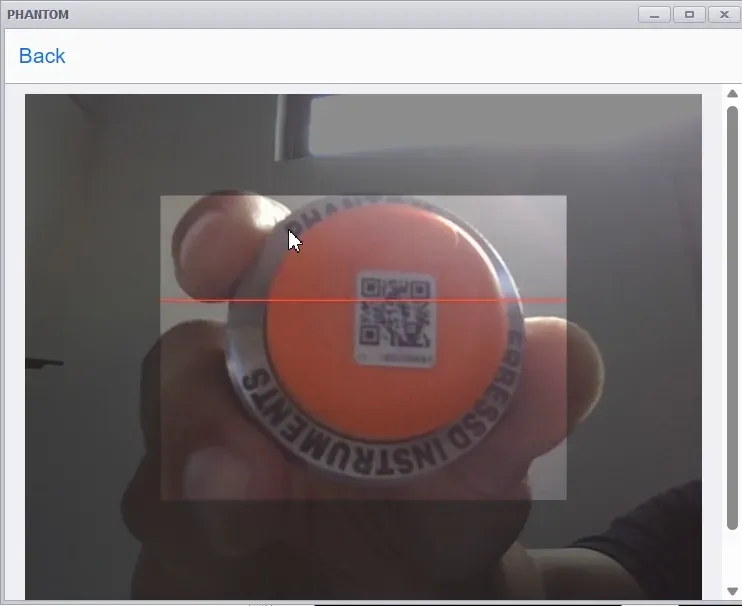 Scan QR code phantom