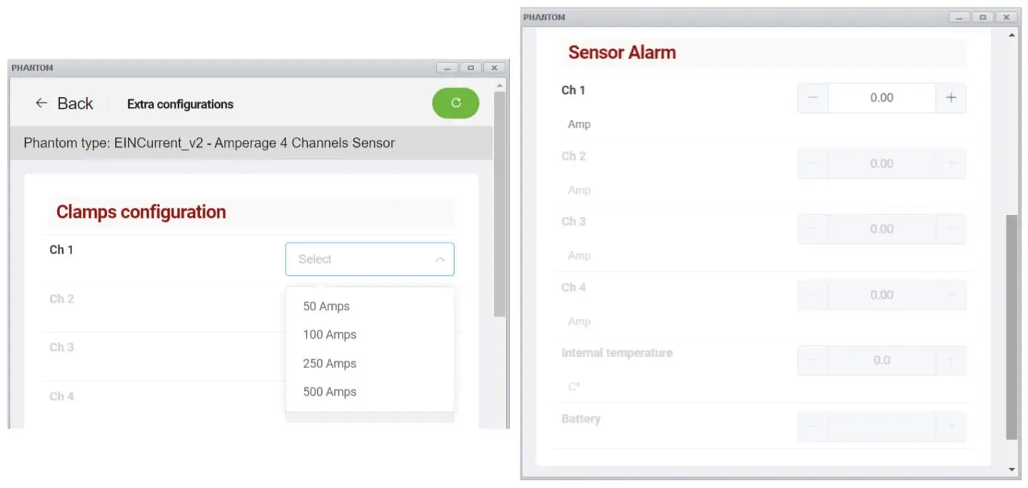 Configuración de Alarmas del PHANTOM®