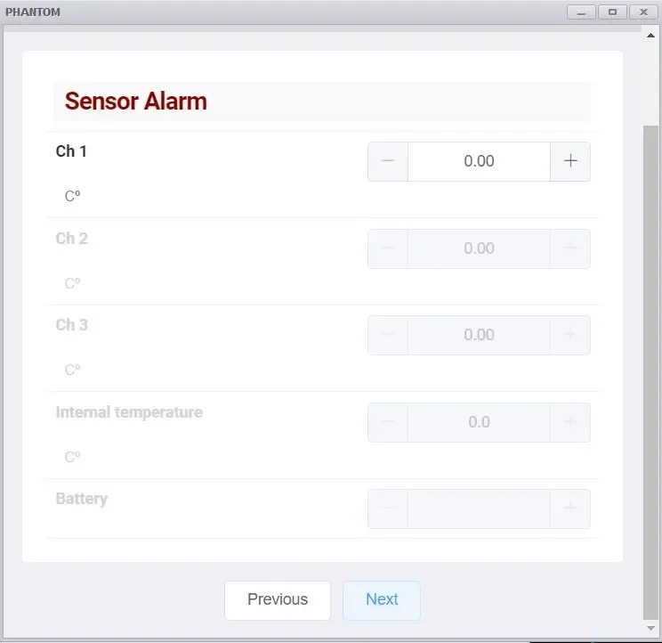 Configuración de Alarmas