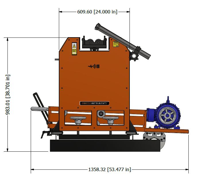 EI300 general dimensions-front