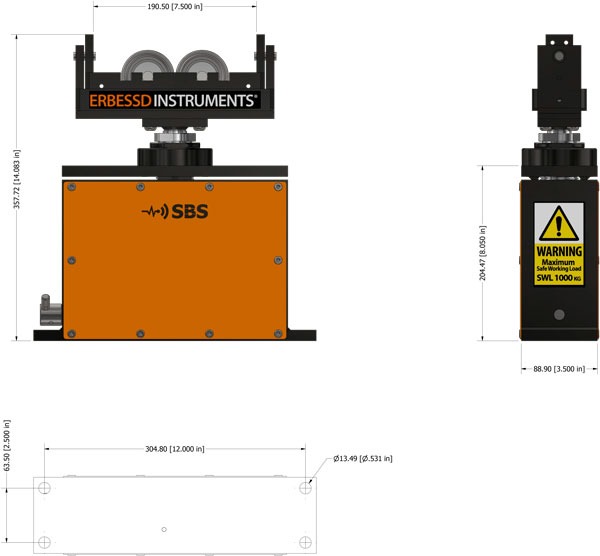 SBS1000 general dimensions