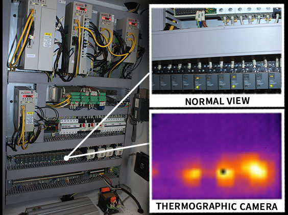 Phantom thermographic camera view