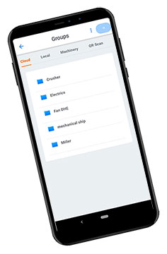 cloud routes on Vibration Analysis app