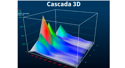 cascada 3D del mejor analizador de vibraciones